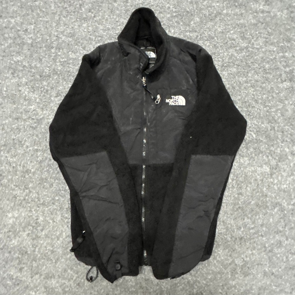 The North Face Jacket Womens XS Black Denali Fleece Full Zip Outdoor Stained